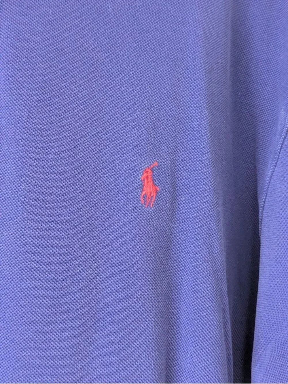 Vintage 90s Polo Ralph Lauren Mens L Shirt Purple Single Stitch Polo 24x30.5